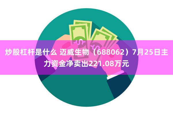 炒股杠杆是什么 迈威生物（688062）7月25日主力资金净卖出221.08万元